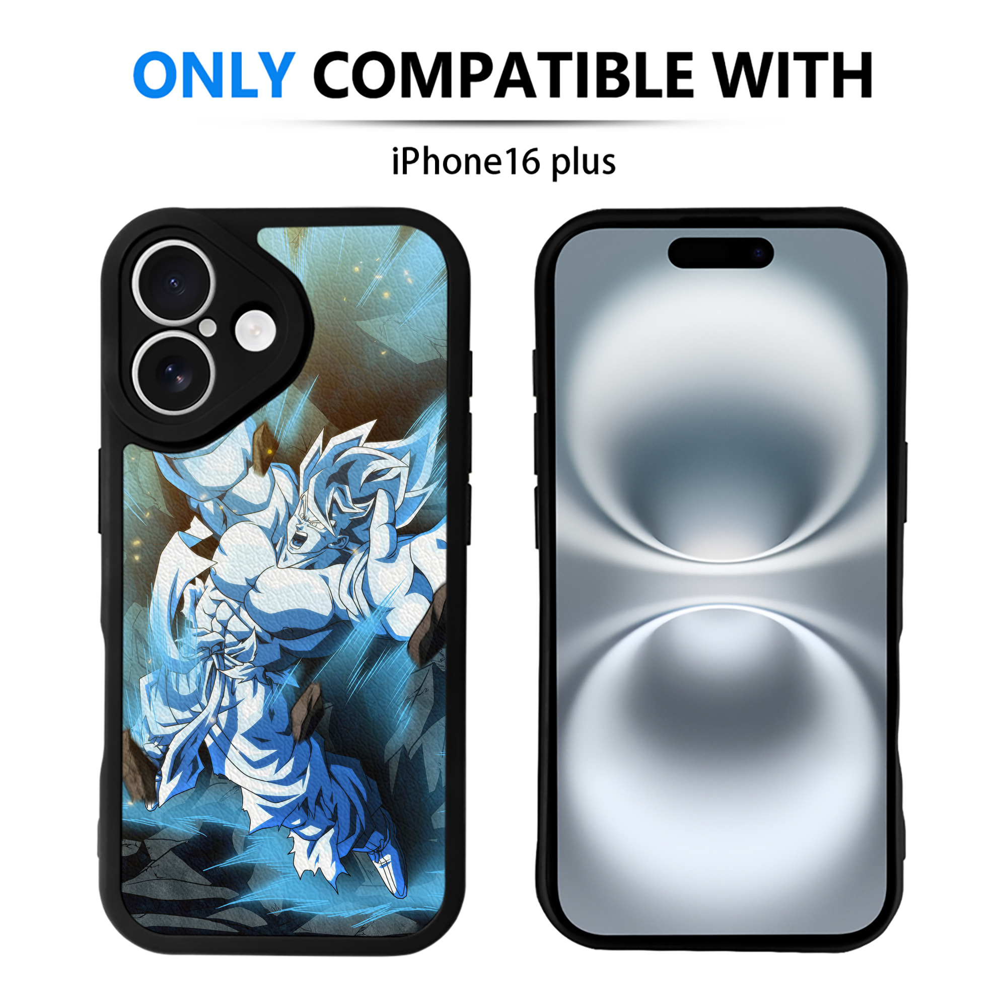 （画像用） ドラゴンボール DRAGON BALL 【iPhone 16シリーズ対応】シリコンスマホケース（レザー調） 材質：シリコン